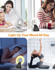Theia SAD Daylight Sleep & Wake-Up Light Therapy Lamp Sunrise Alarm and Sunset Fading Night Light, White