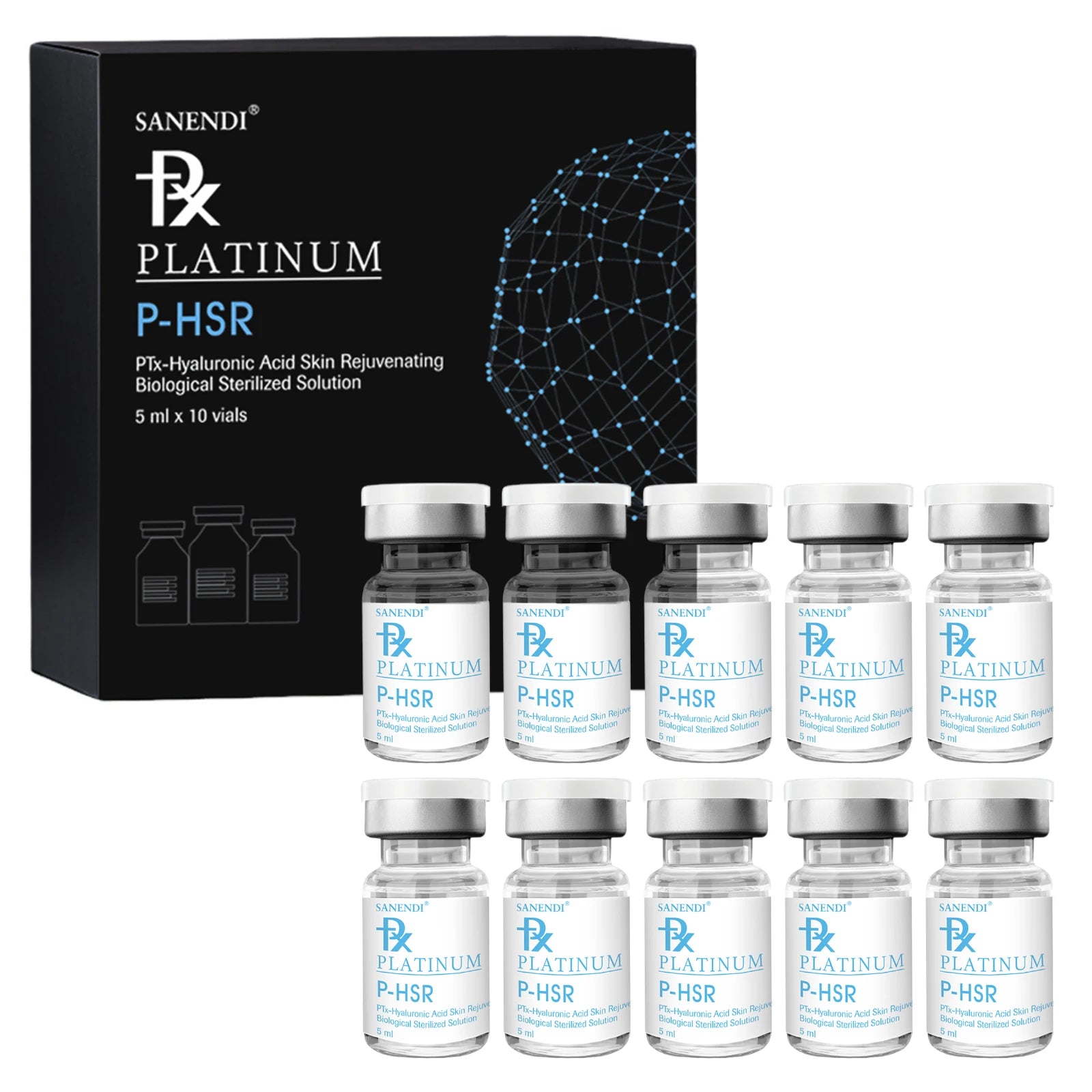 Hyaluronic Acid Serum 5ml x 10 – Anti-Aging & Deep Hydration Skin Repair Essence