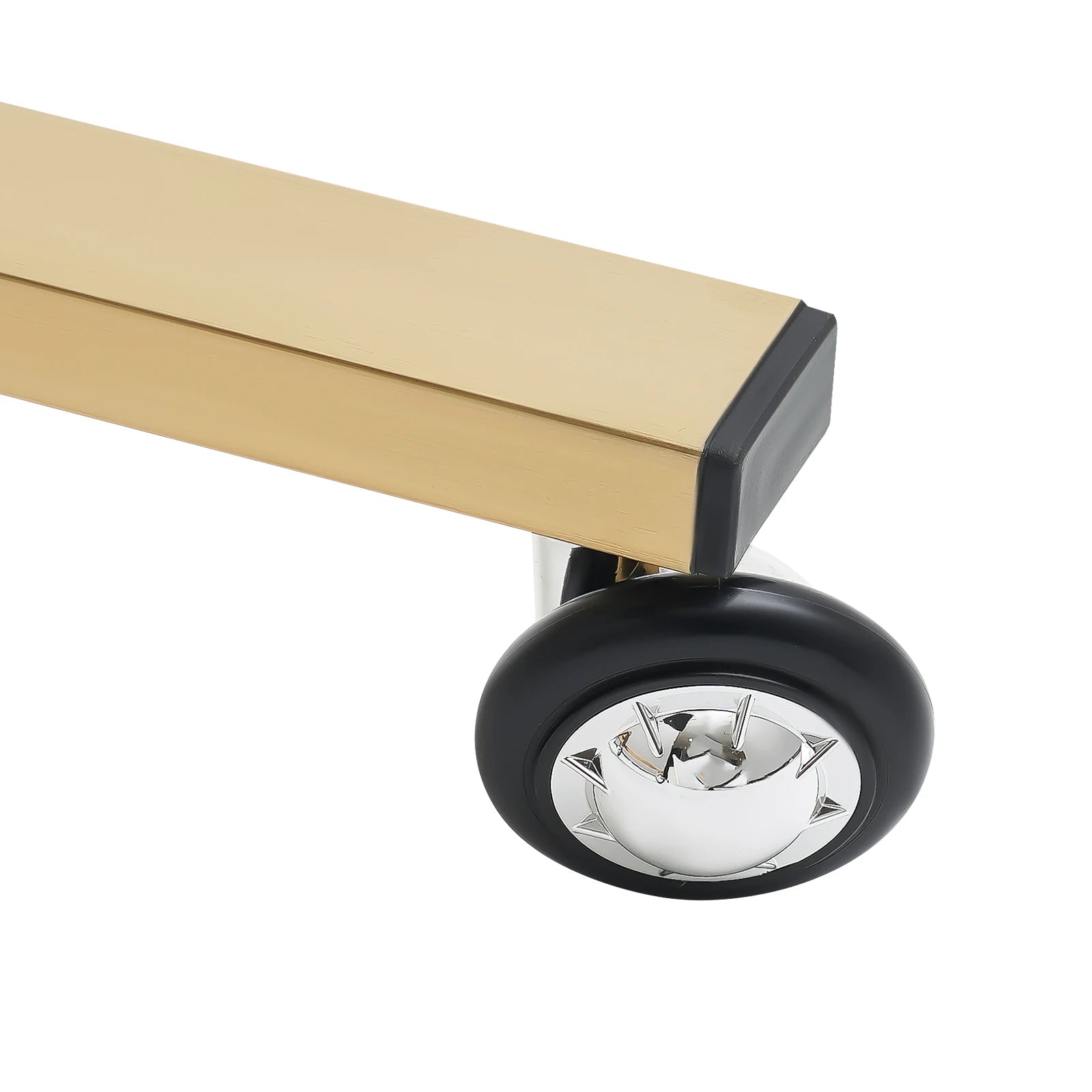 2-Tier Rolling Salon Trolley – Stainless Steel Beauty Cart with Wheels