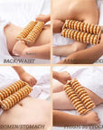 Theia DualCore Wooden Body Roller – Deep Tissue Meridian Massager