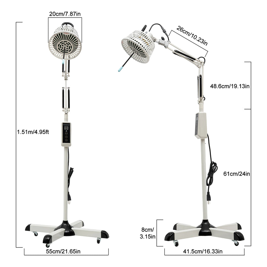 THEIA HealMax Pro – Premium Infrared and Red Light Therapy Lamp – Advanced Pain Relief & Therapeutic Heat Solution