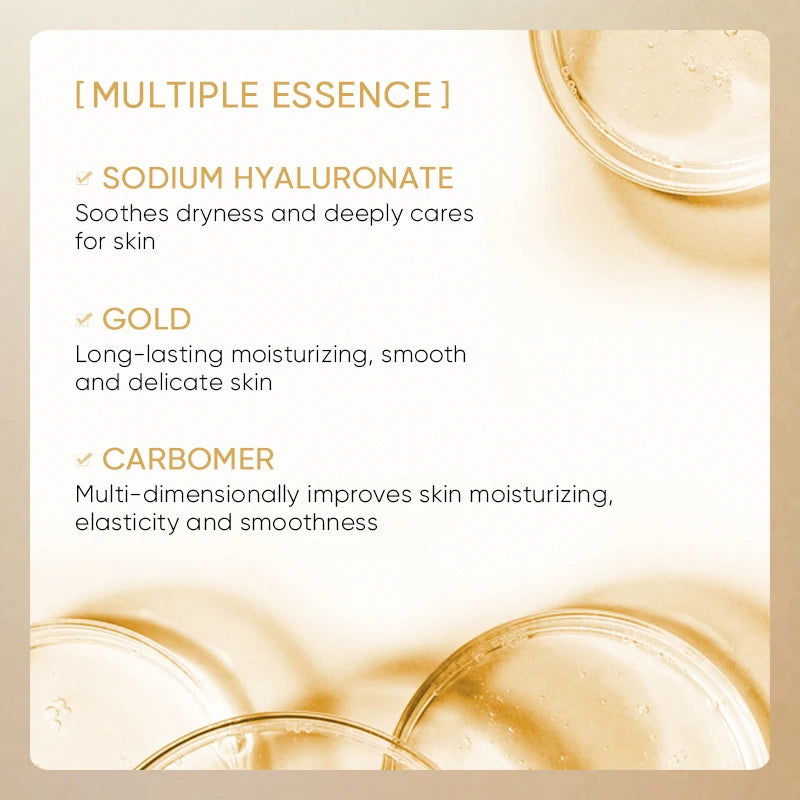 24K Gold Hyaluronic Acid Facial Ampoule Collection – Intensive Hydration & Radiance Skin Treatment