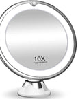 Theia Flexible 10x Magnifying Mirror LED Lighting Touch Screen