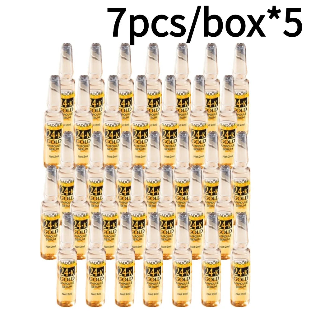 24K Gold Hyaluronic Acid Facial Ampoule Collection – Intensive Hydration & Radiance Skin Treatment
