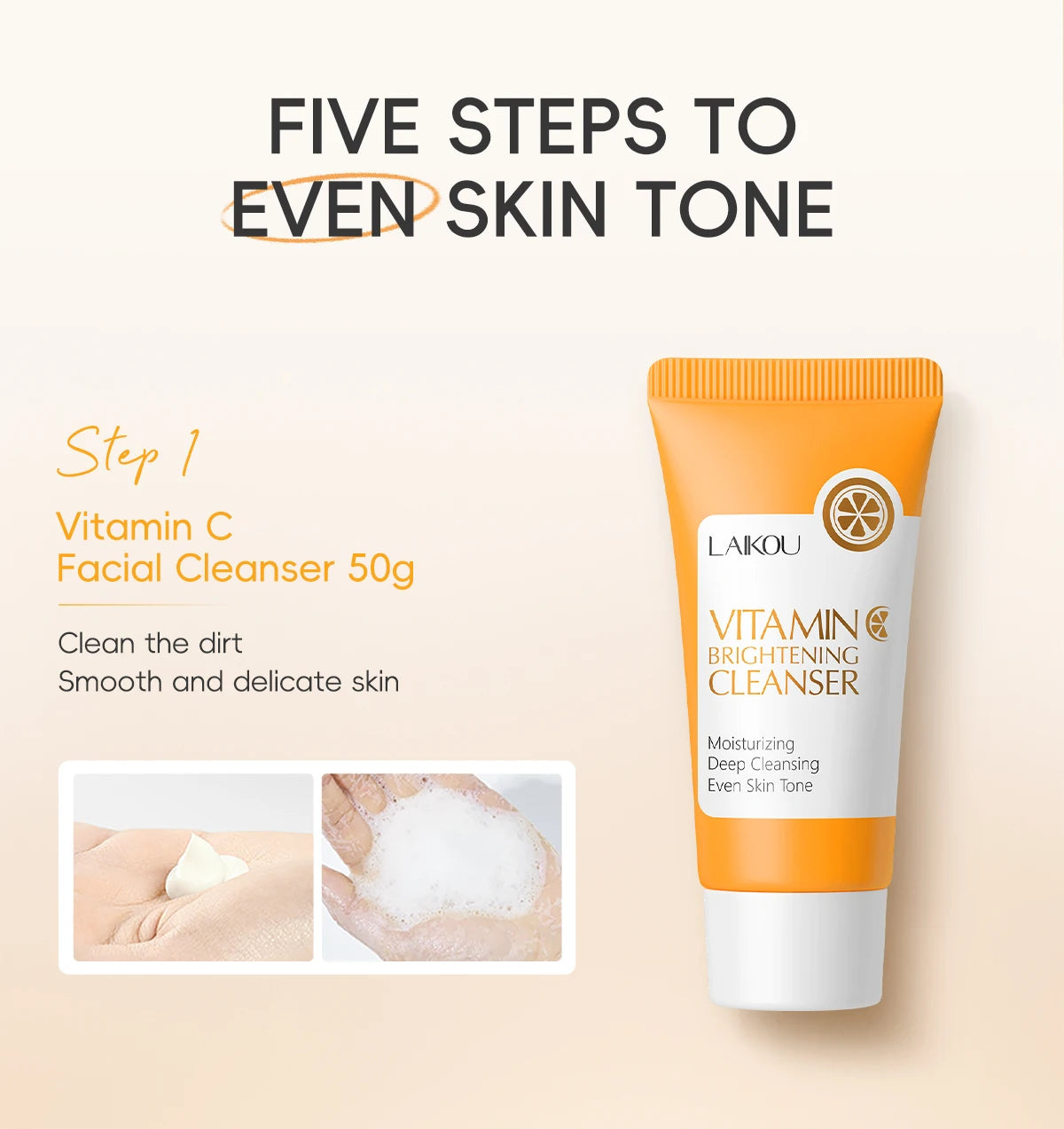Vitamin C Skincare Set – 5-Piece Daily Facial Care Collection