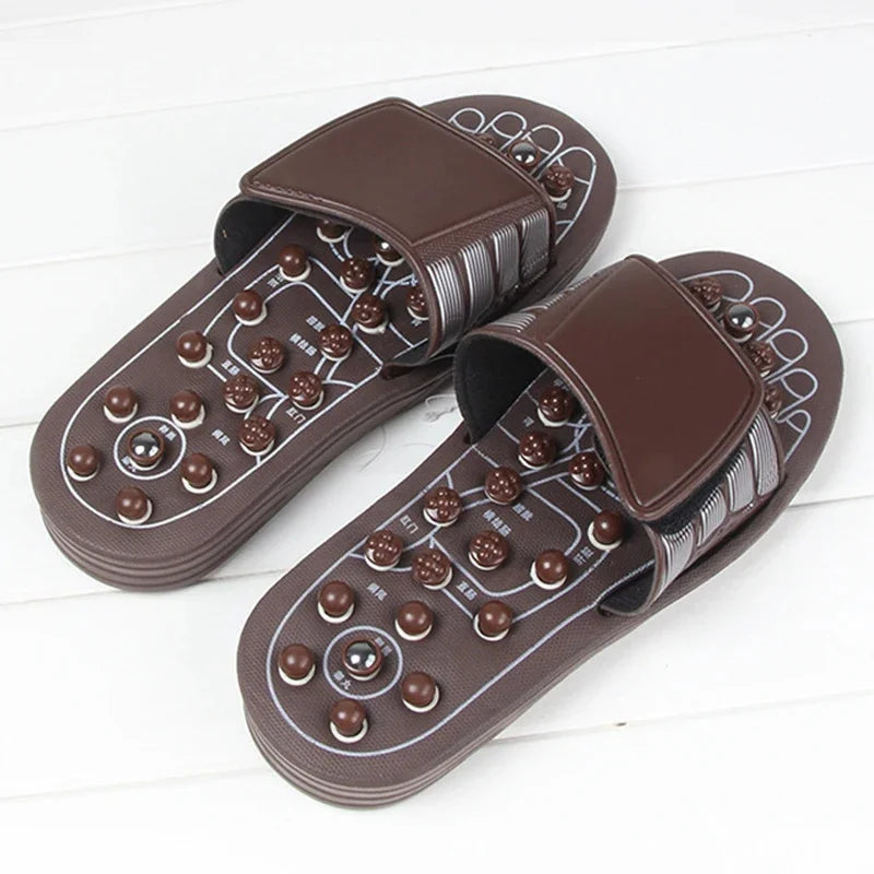 THEIA AcuRelax Reflexology Foot Massage Slippers – Acupressure Wellness Recovery Sandals