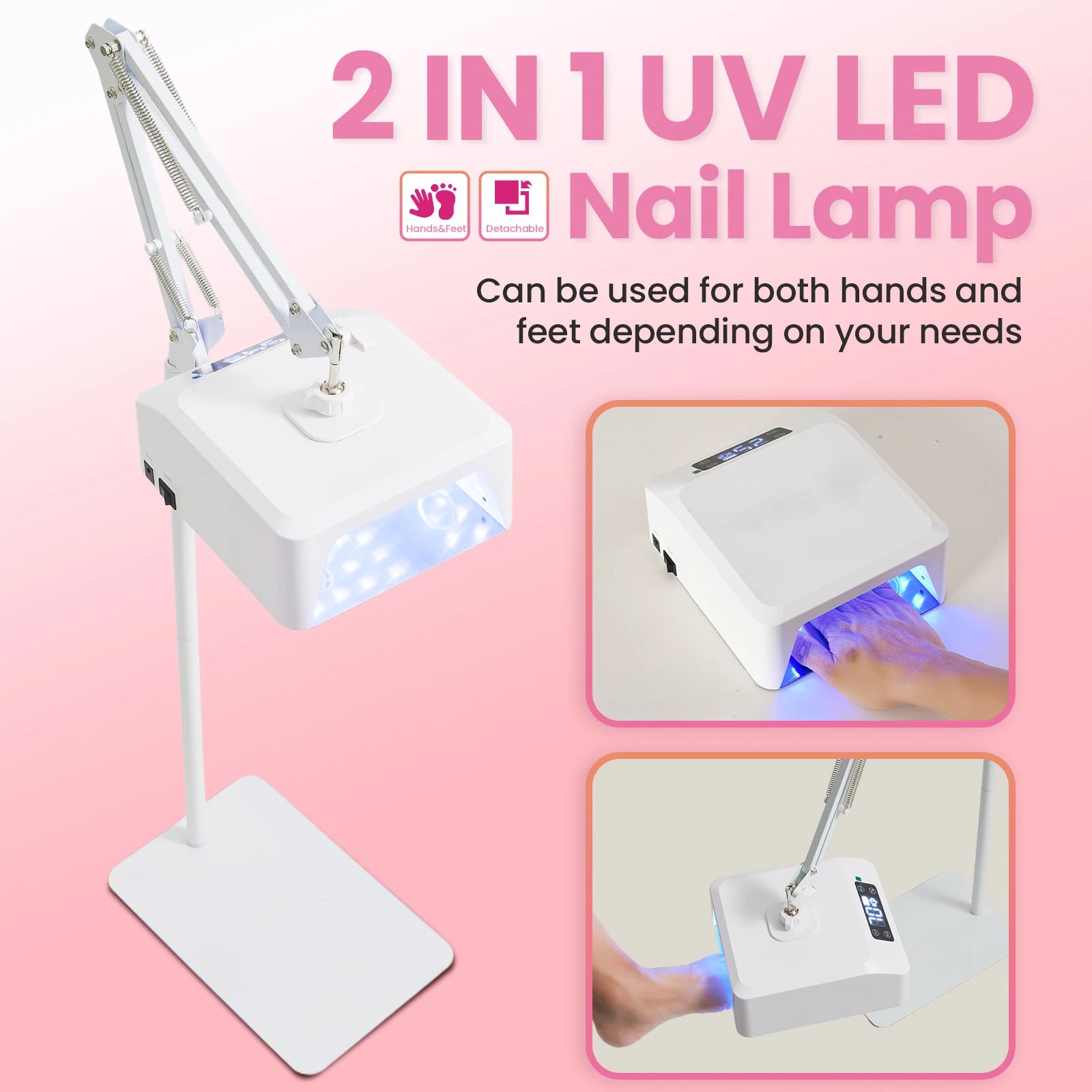 UV LED Nail Lamp – Professional Foot Pedicure Gel Curing Light