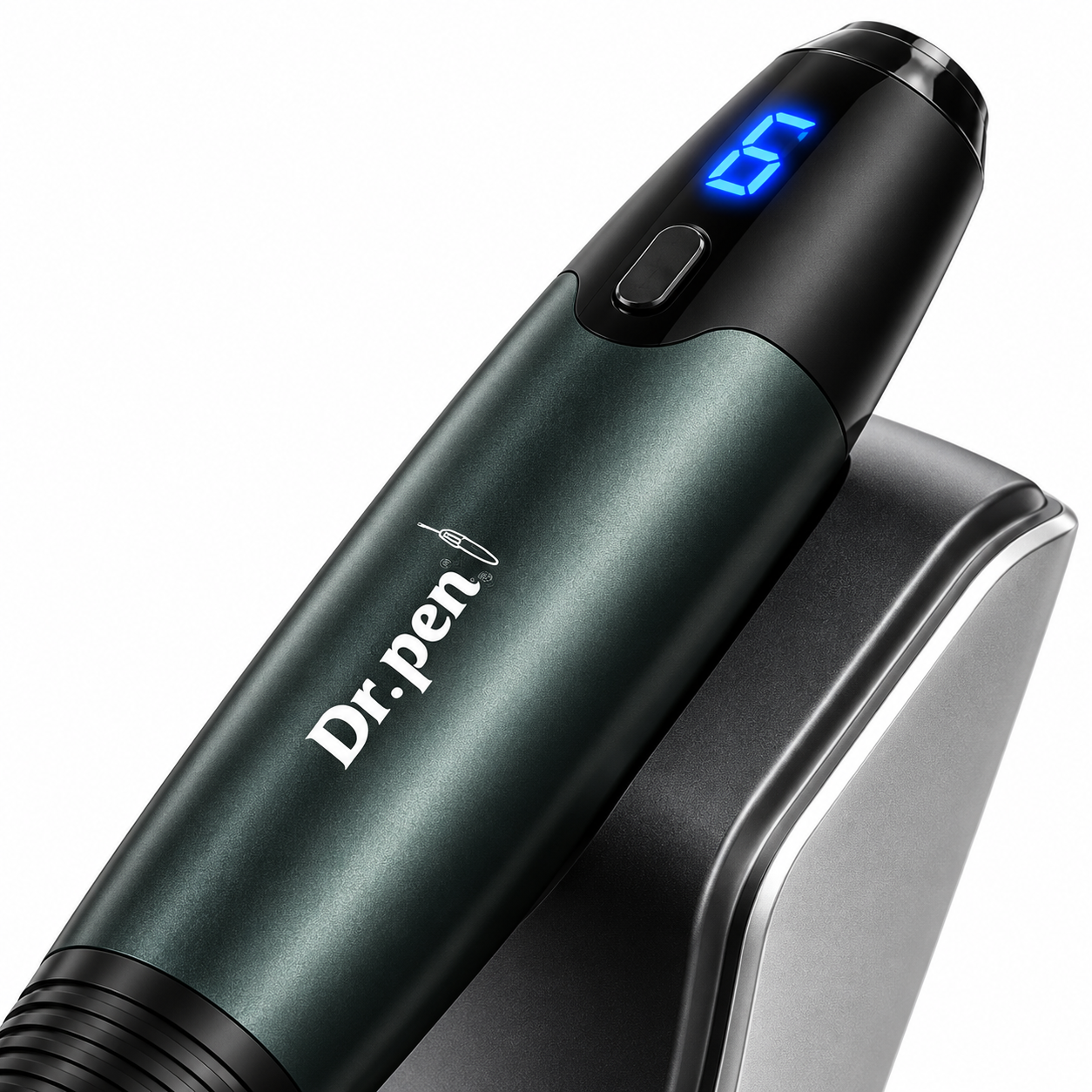 Dr. Pen A20 Professional Wireless Microneedling System – 6-Speed Digital Derma Pen with Charging Stand