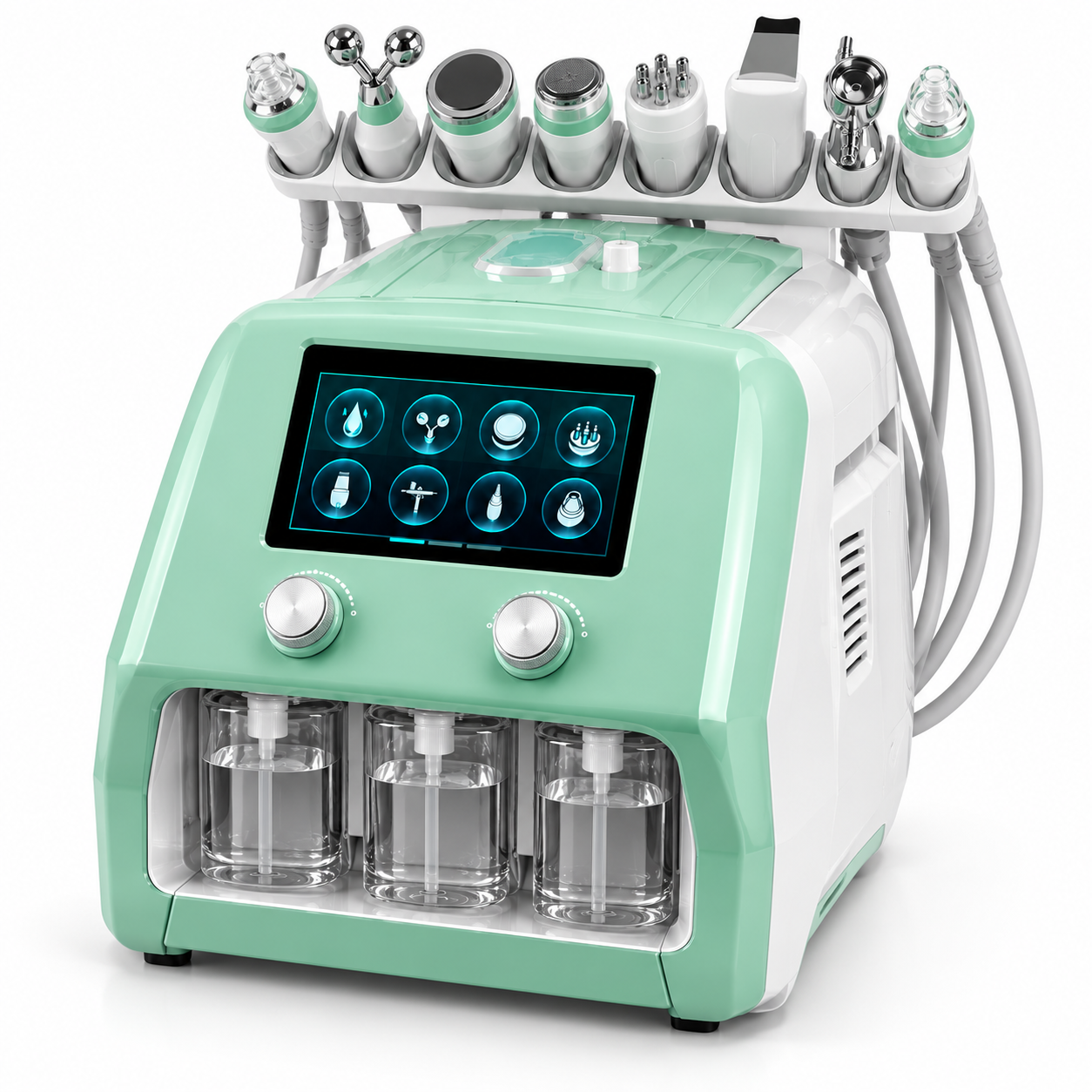 3D 8-in-1 Hydro Dermabrasion Facial Machine with Plasma, RF & Ultrasonic Therapy