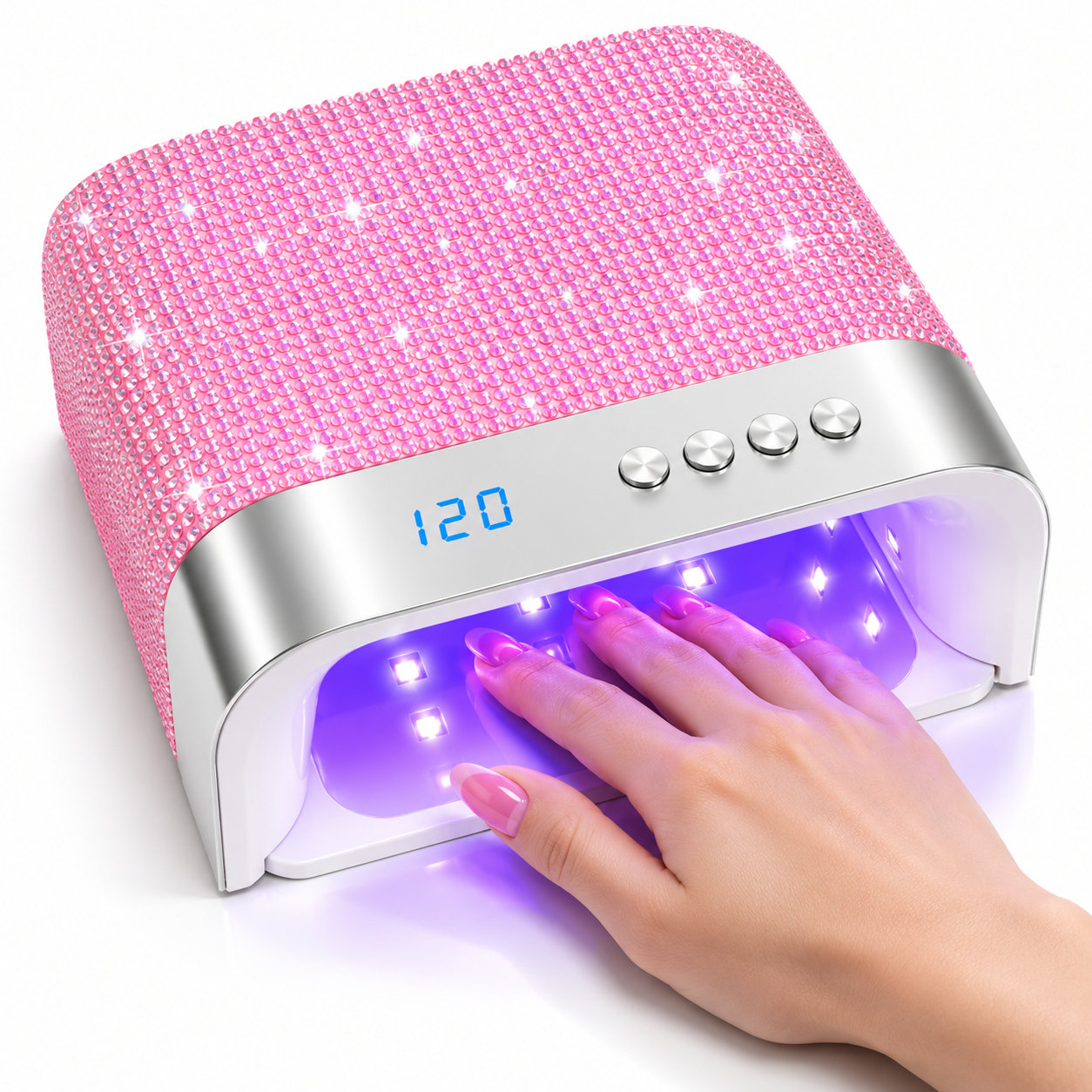 Diamond UV/LED Nail Lamp – 36 LEDs, Automatic Sensor, Digital Timer & Removable Magnetic Base