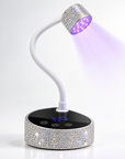 Rhinestone UV/LED Nail Lamp – 36W Rechargeable Gooseneck
