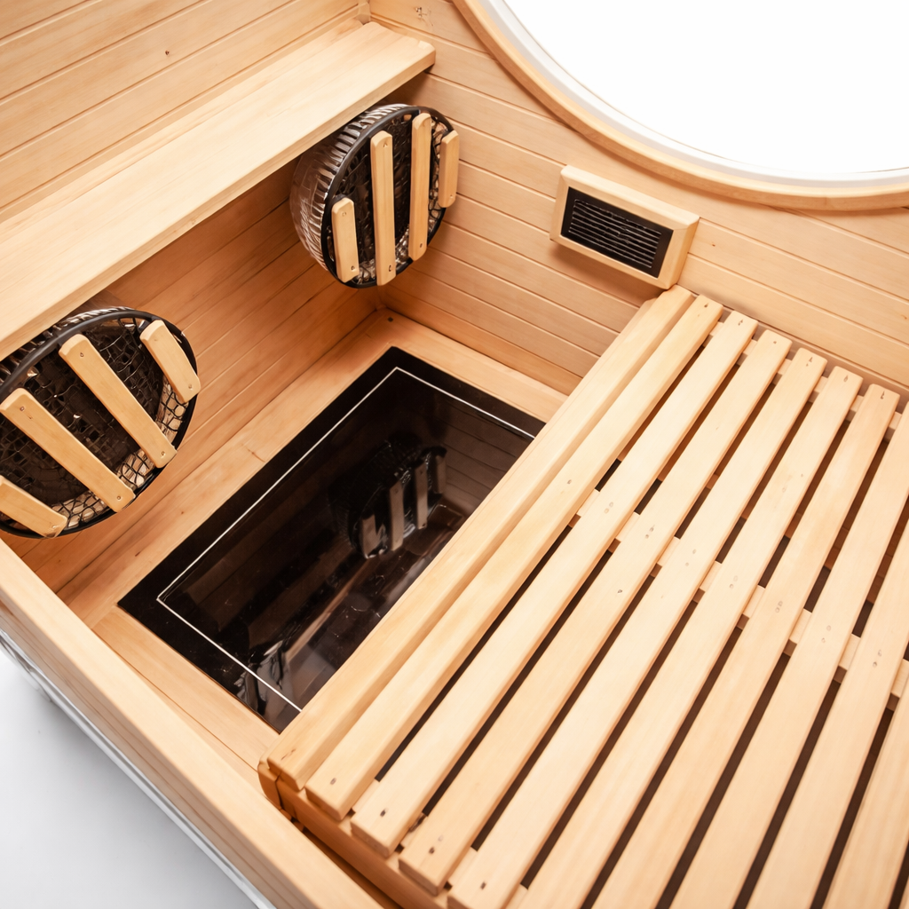 Oxy Chamber Infrared Home Sauna 1050W with Negative Air Ion