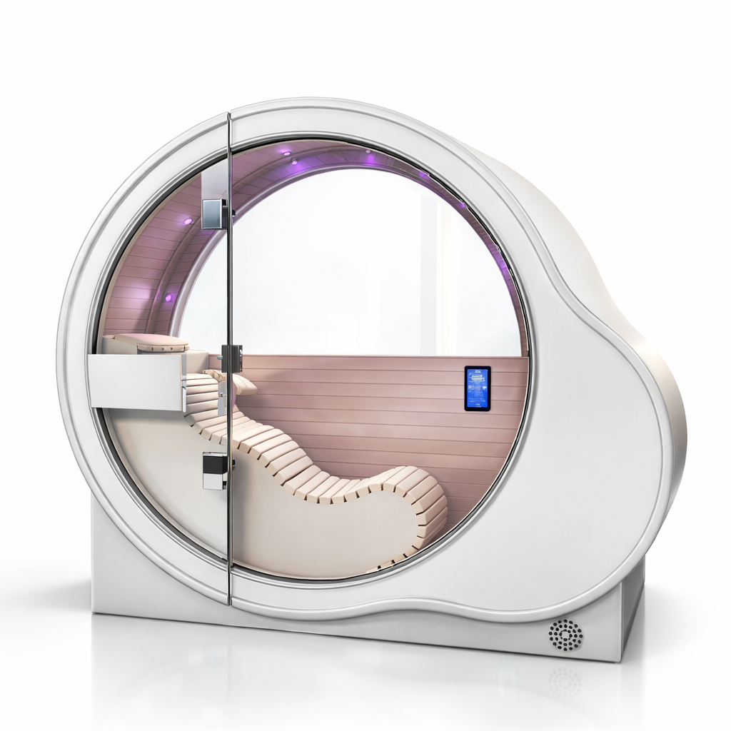 Oxy Chamber Infrared Home Sauna 1050W with Negative Air Ion