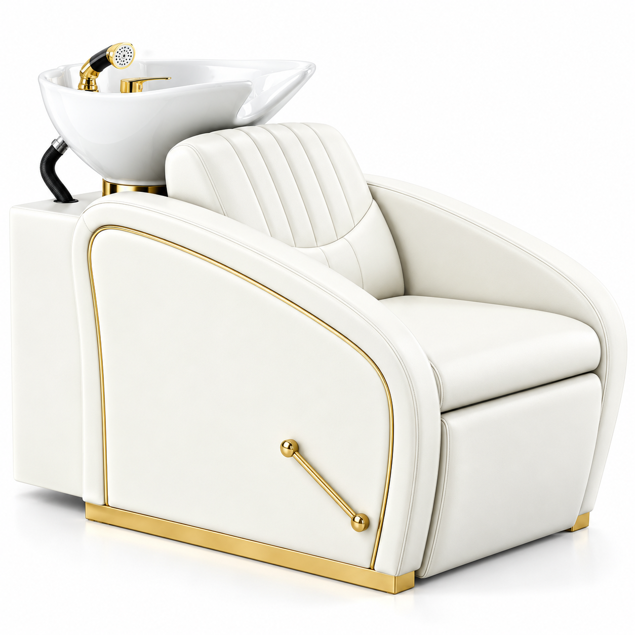 Luxury Backwash Shampoo Chair with Ceramic Basin