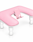 Adjustable U-Shaped Nail Arm Rest – Professional Manicure Hand Rest with Phone Holder
