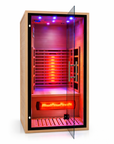 1-Person Indoor Red Light Therapy Sauna Room for Home Use – Full Spectrum Infrared Sauna with Tempered Glass