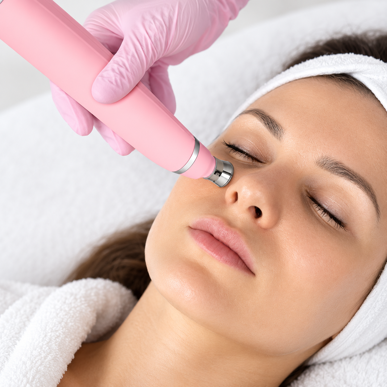 Portable Diamond Microdermabrasion Facial Device