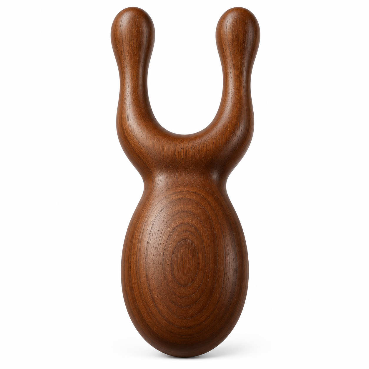 Wooden U-Shaped Massage Tool for Neck, Back & Body