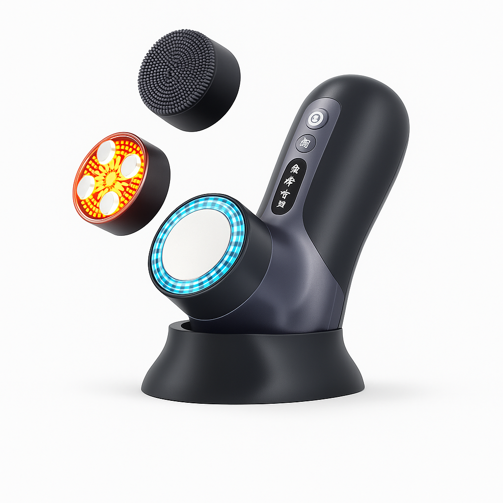 Ultra Facial Therapy PRO – Red & Blue Light Facial Machine for Wrinkle Reduction & Acne Treatment