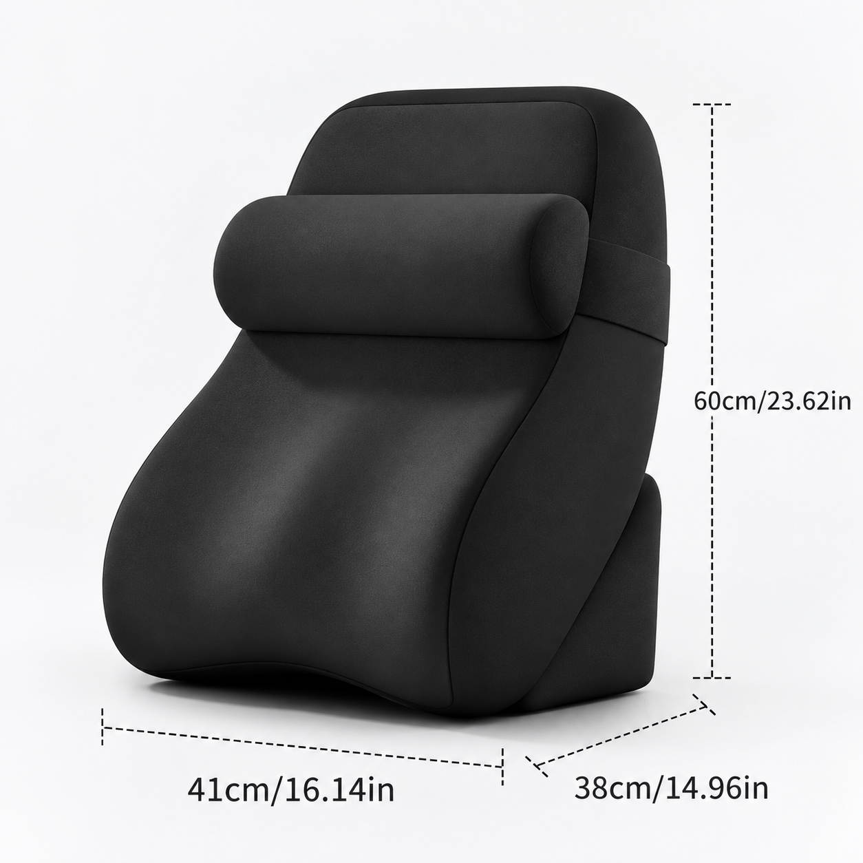Ergonomic Backrest Pillow with Neck Support – Adjustable Reading & Sitting Cushion for Bed and Sofa