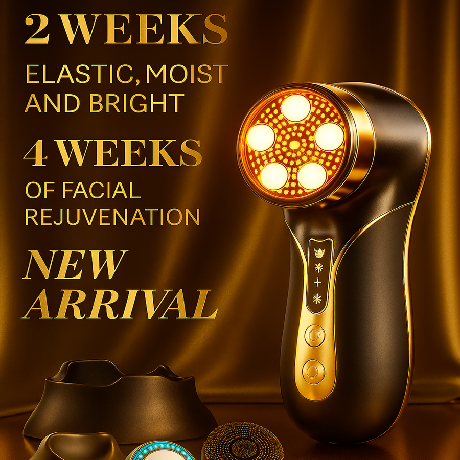Ultra Facial Therapy PRO – Red & Blue Light Facial Machine for Wrinkle Reduction & Acne Treatment