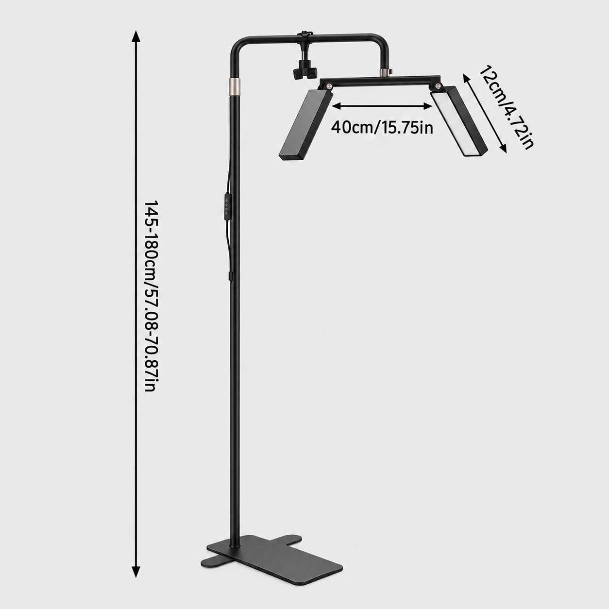 40W Dual-Panel LED Beauty Floor Lamp