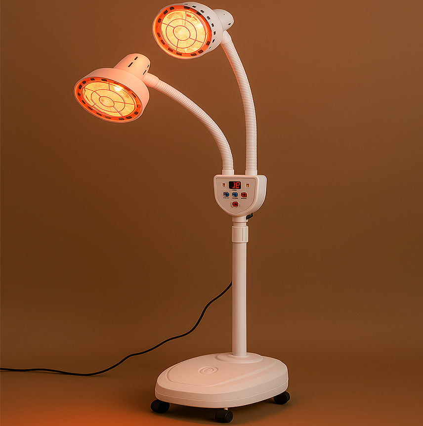 Theia Infrared Relief Pro – Dual-Head Heat Therapy Lamp with Stand