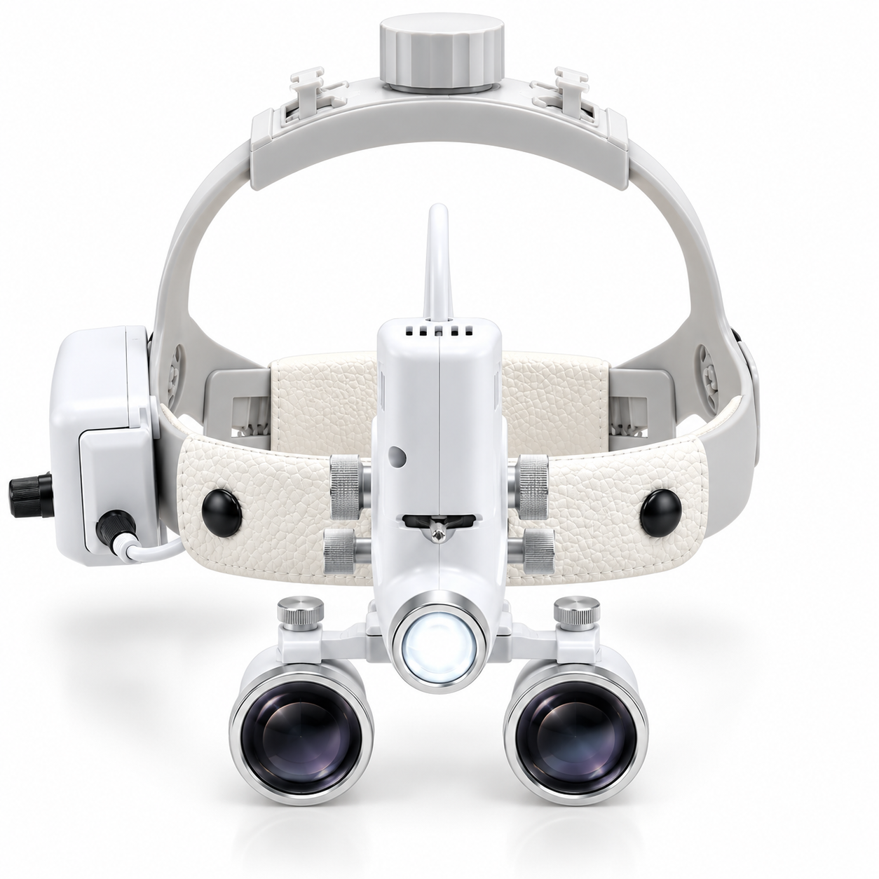 2.5X/3.5X Binocular Headband Magnifying Loupes with 5W LED Headlight