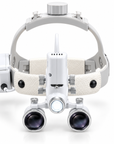 2.5X/3.5X Binocular Headband Magnifying Loupes with 5W LED Headlight