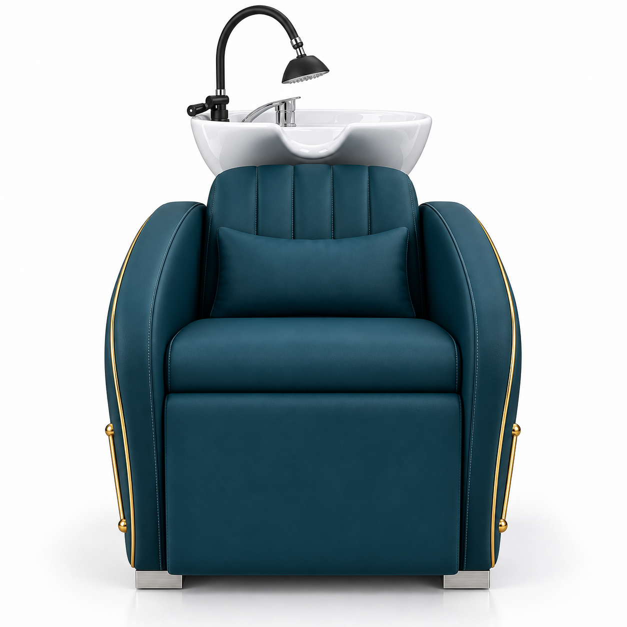 Luxury Backwash Shampoo Chair with Ceramic Basin
