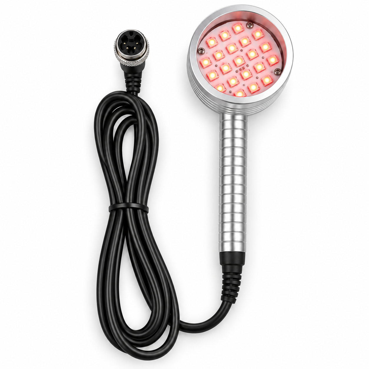 Professional Red LED Light Therapy Replacement Handpiece with Cable for Compatible Facial Machines