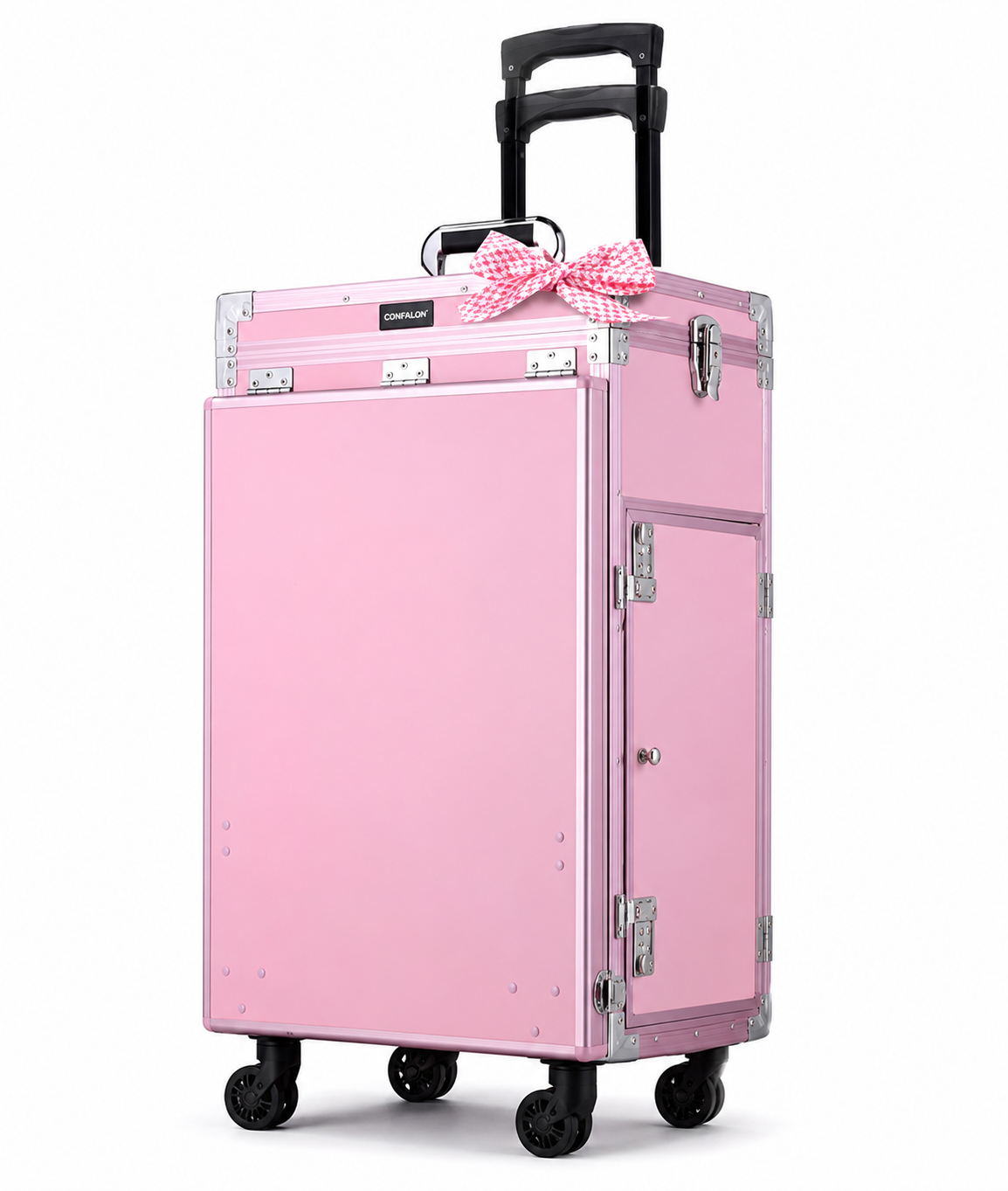 Professional Rolling Manicure Table – Foldable Nail Tech Desk with 4 Drawers & Travel Case