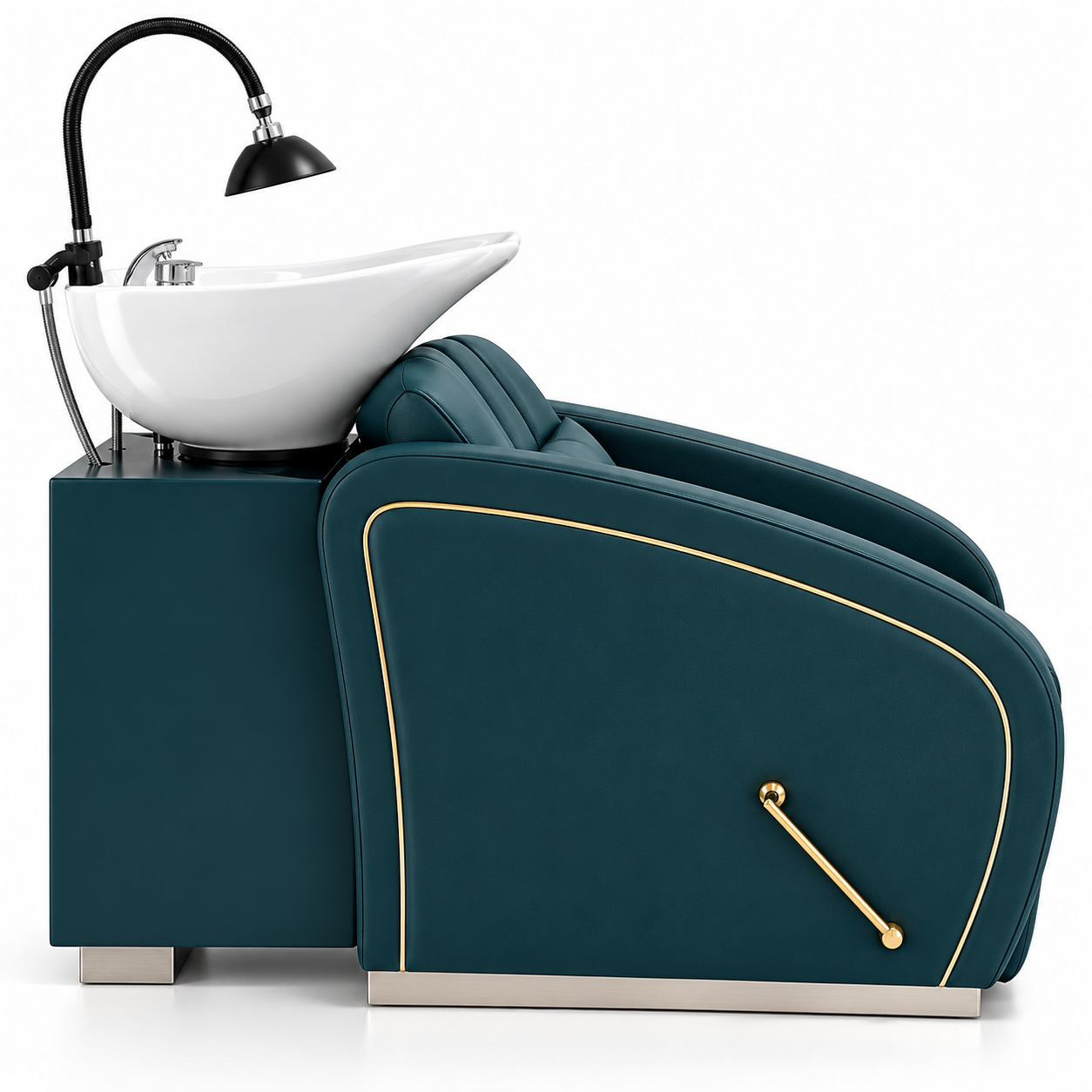 Luxury Backwash Shampoo Chair with Ceramic Basin