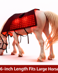 Horse Red & Near-Infrared LED Back Blanket – Battery-Powered Equine Wellness Light Pad
