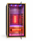 1-Person Indoor Red Light Therapy Sauna Room for Home Use – Full Spectrum Infrared Sauna with Tempered Glass