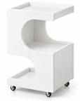 Premium 3-Tier Rolling Salon Trolley – Modern Beauty