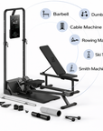 Theia Gym Monster Smart Home Gym – Upgraded Version 2.0, Multifunctional Strength Training System with Smith Machine, Power Cage & Cable Trainer