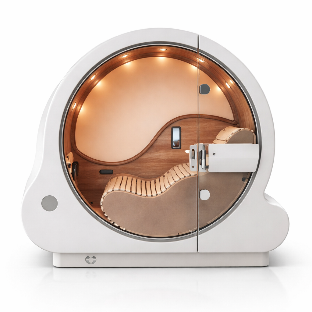 Oxy Chamber Infrared Home Sauna 1050W with Negative Air Ion