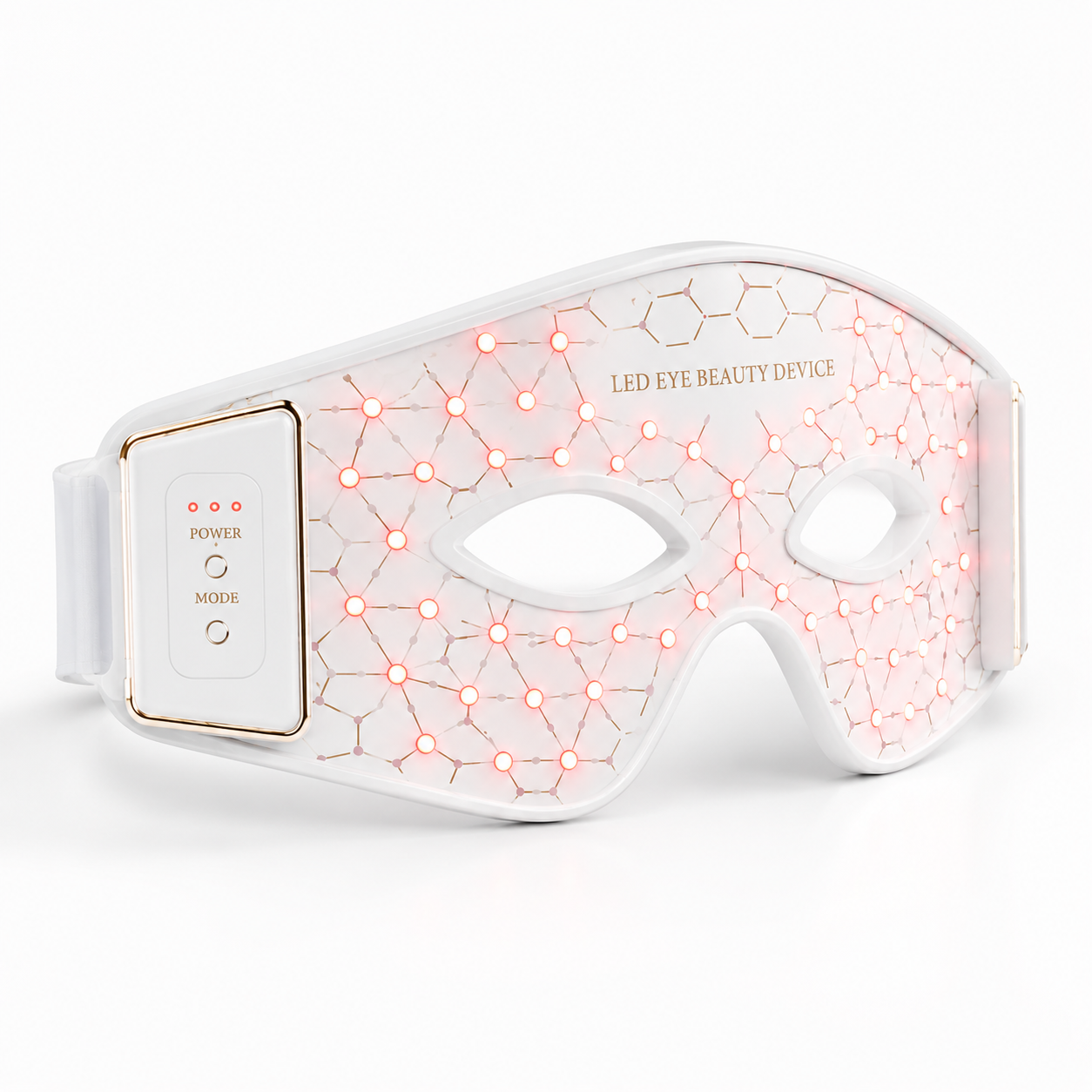 LED Red Light Therapy Eye Mask with 630nm & 850nm Light – Rechargeable Eye Care Device