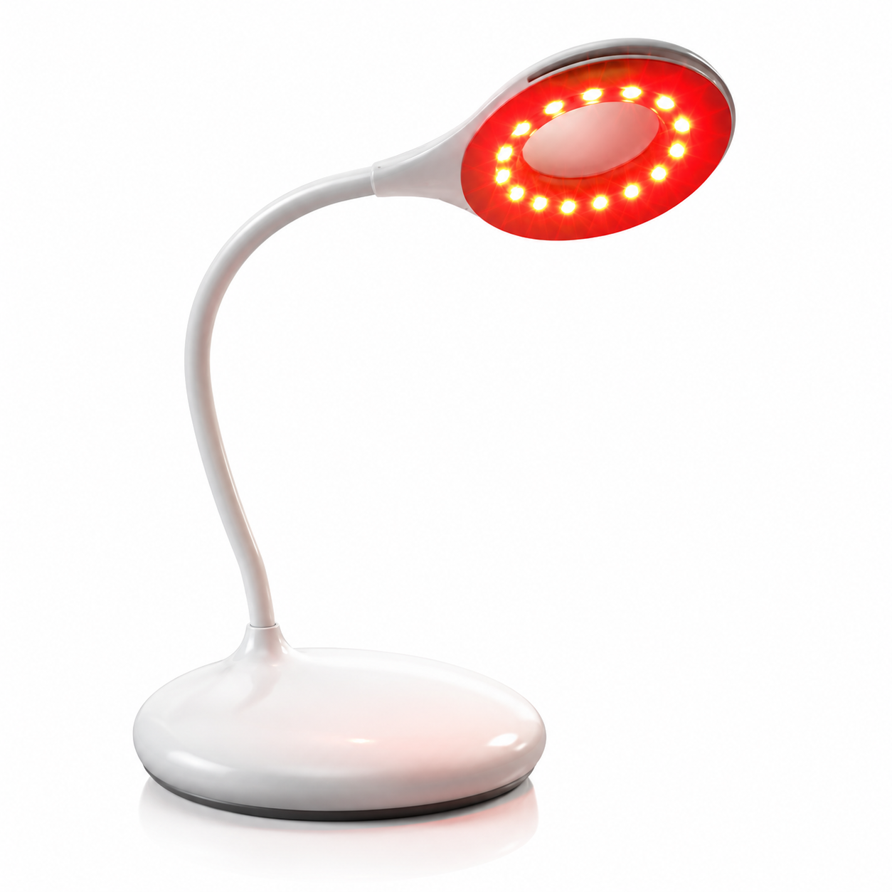 620nm Red Cordless Table Lamp – Dimmable LED Desk Light with 3 Brightness Levels