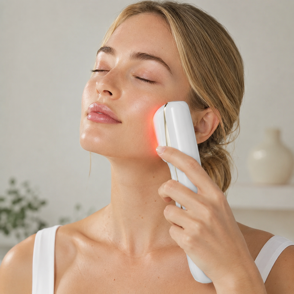 Theia Radiance Lumi Pro IPL & Red Light Skin Rejuvenation Device – 630nm LED Facial Beauty Wand for Smoother & More Radiant Looking Skin