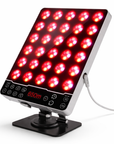 8 Modes Red Light Therapy Panel with 660nm / 850nm / 590nm / 415nm – Mini Desktop LED Device for Skin Care and Anti-Aging
