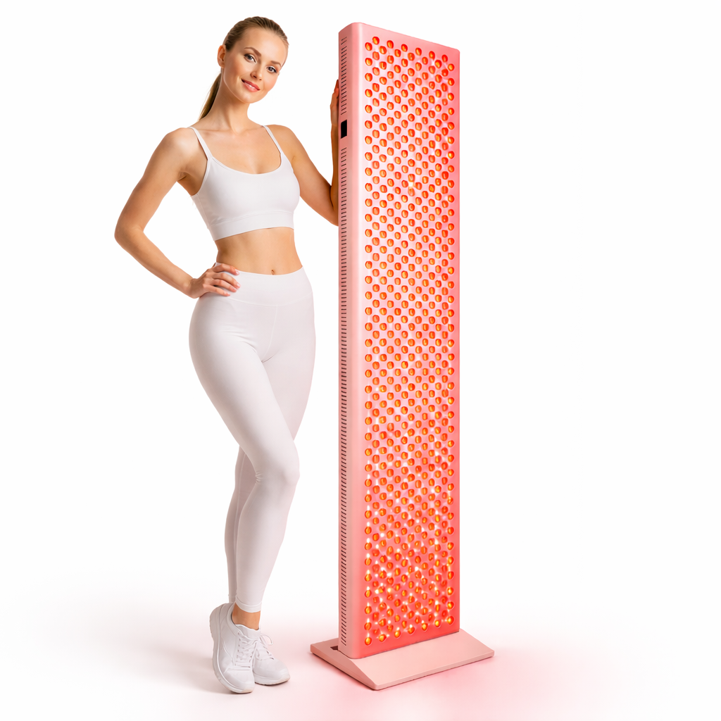 Full Body Red Light Therapy Panel Standing | 576 Dual-Chip LEDs | 9-Wavelength Infrared Light | Pain Relief & Recovery