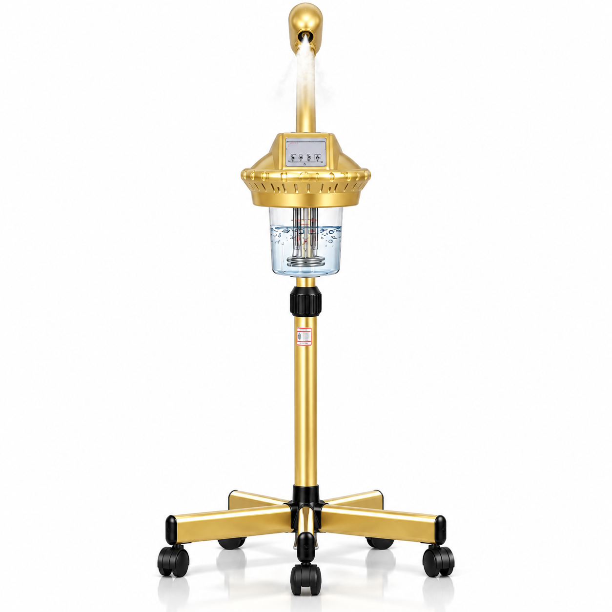 Professional Facial Steamer on Wheels – Adjustable Height 360° Rotating Hot Mist Salon Steamer