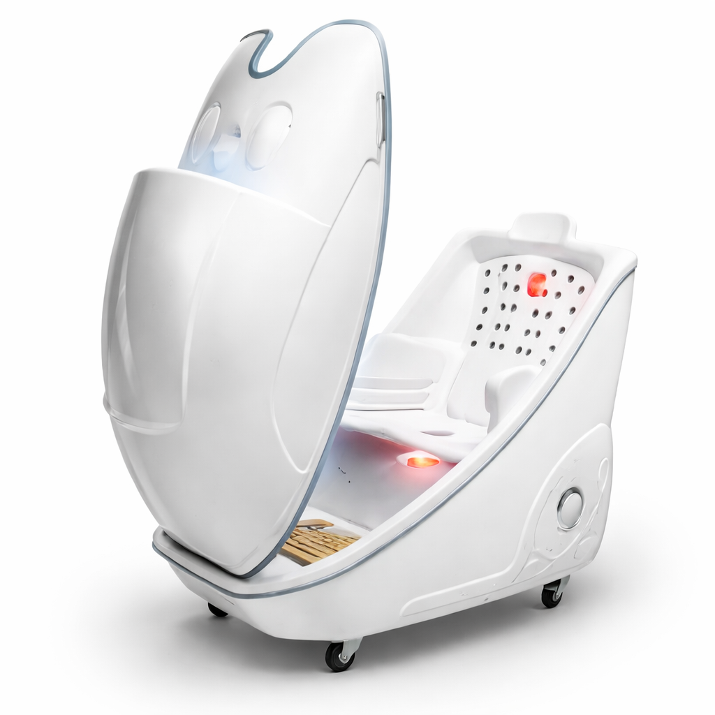 THEIA Health Capsule Infrared Sauna Pod – Herbal Steam, Ozone Cleaning & LCD Touch Control – Professional Beauty Salon Sauna Capsule
