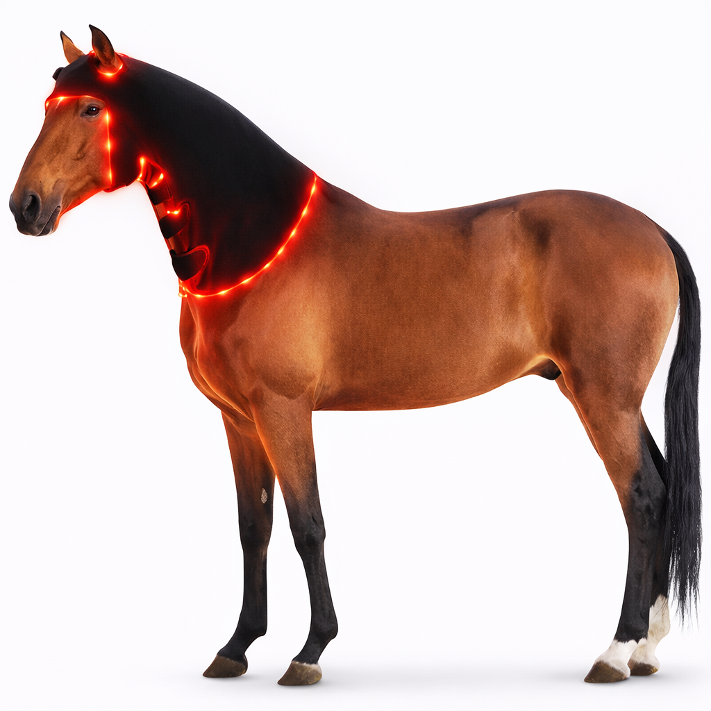 Red & Near-Infrared LED Horse Back Blanket – Equine Wellness Light Wrap (660nm & 850nm