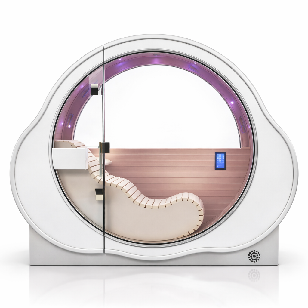 Oxy Chamber Infrared Home Sauna 1050W with Negative Air Ion