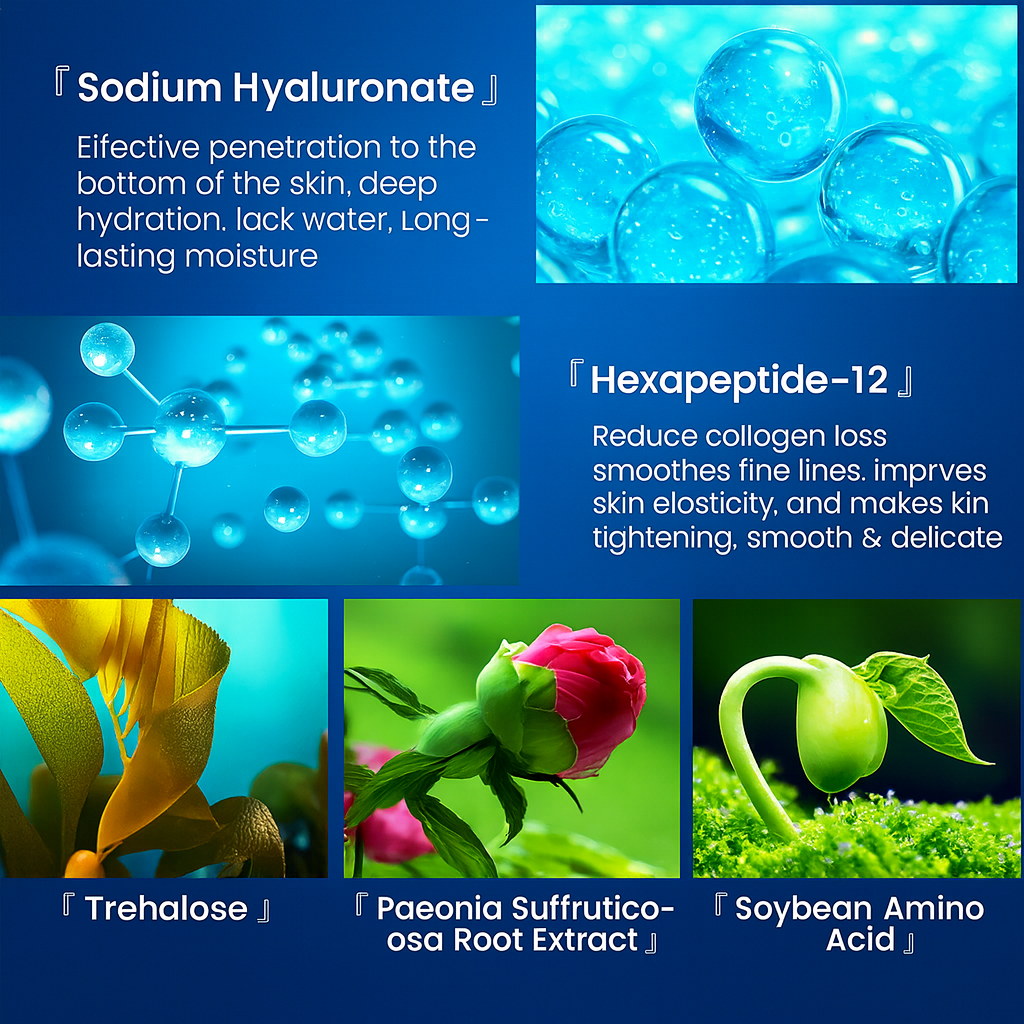 Glamour Premium Hyaluronic Acid Serum 10pcs = 150ml