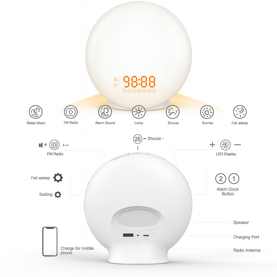 Theia Wake Up Light Alarm Clock