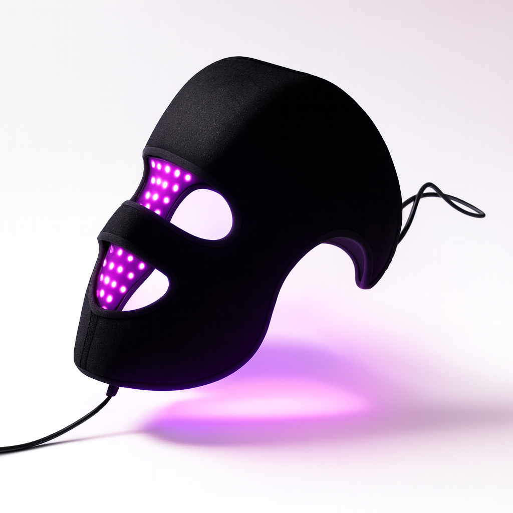 LED Hair Growth & Skin Rejuvenation Mask – 4-Color LLLT Therapy 660nm & 850nm for Anti-Aging, Skin Brightening and Hair Loss Prevention